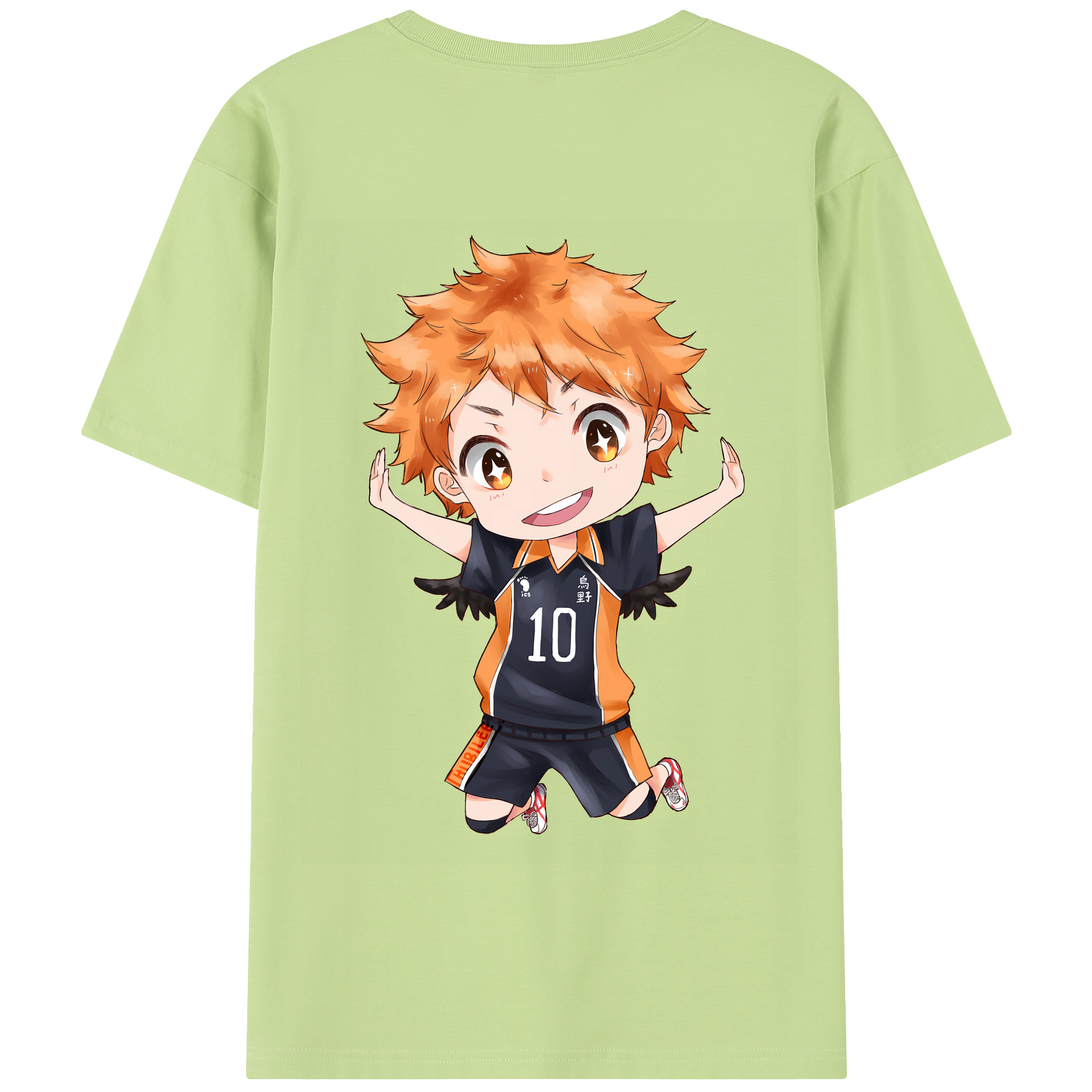 （画像用） ハイキュー!! Haikyu!! 綿100％半袖Tシャツ（背面プリント）